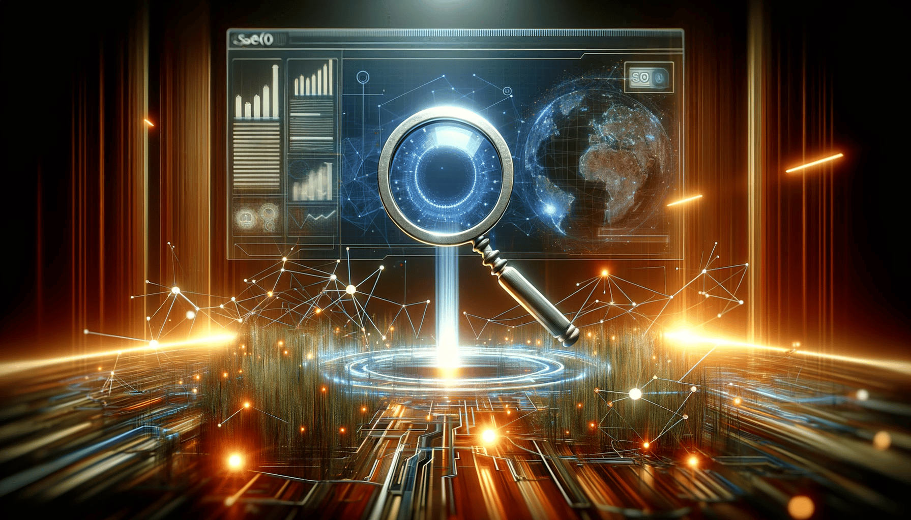 representation de SEO ou référencement d'un webinaire - digital design