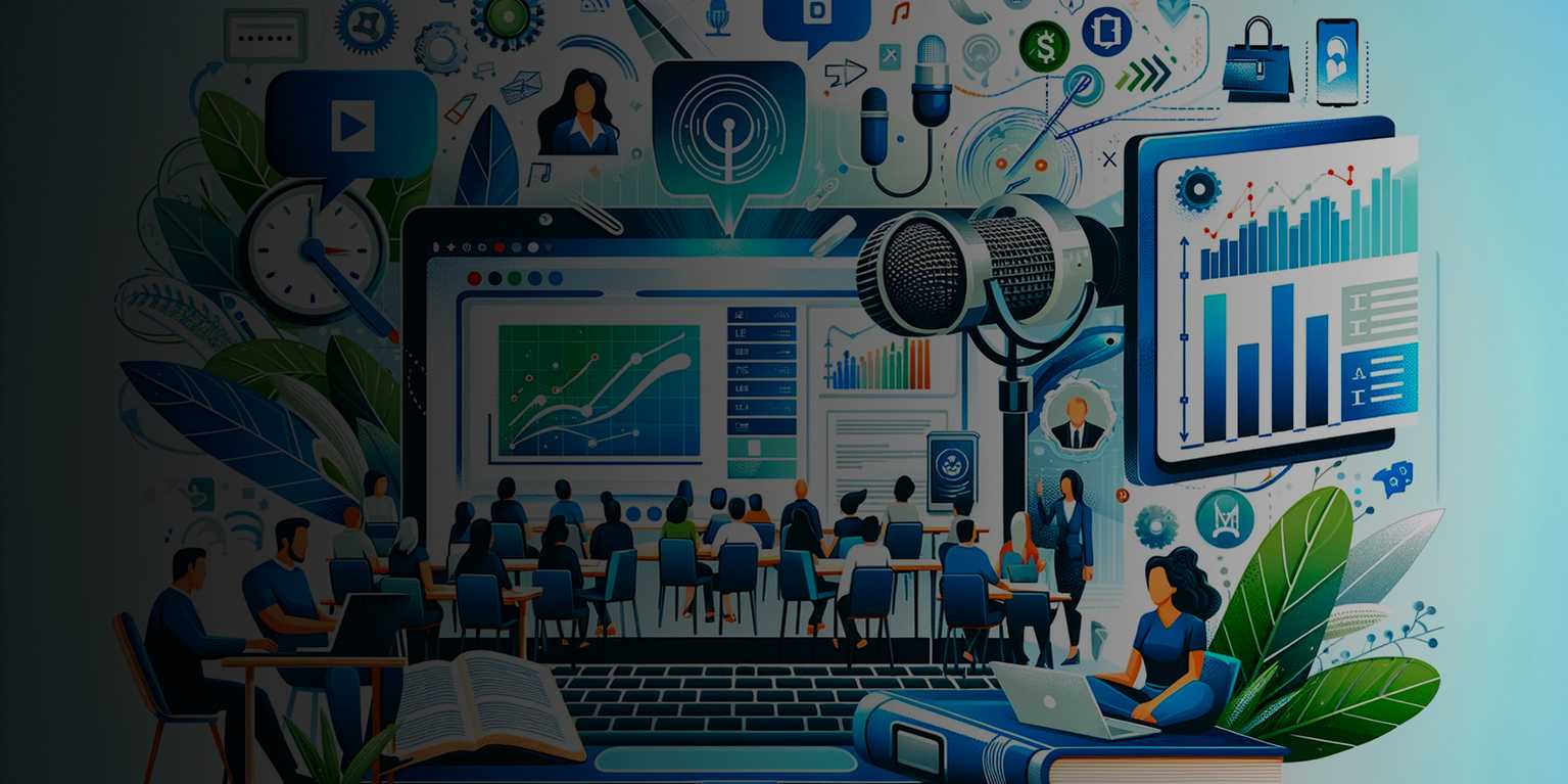 equipement pour un webinaire et qui represente l'organisation d'un webinaire