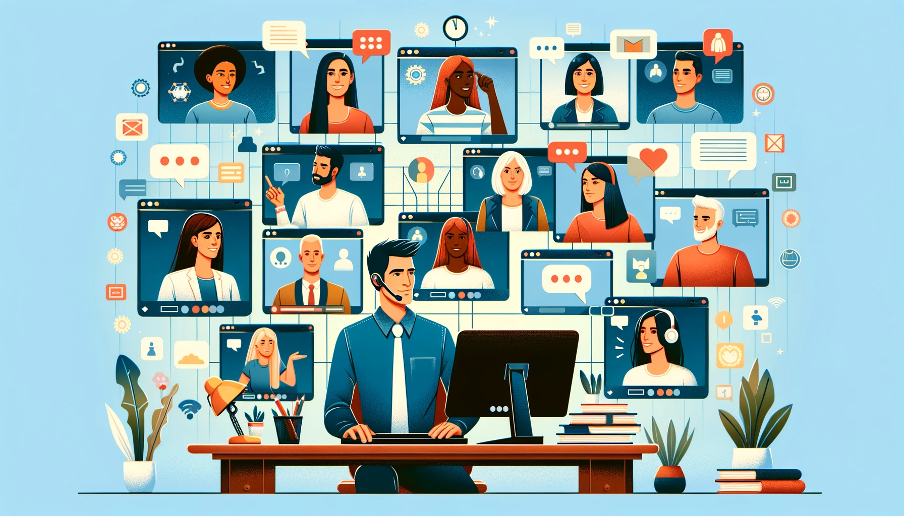 interraction avec le public. 