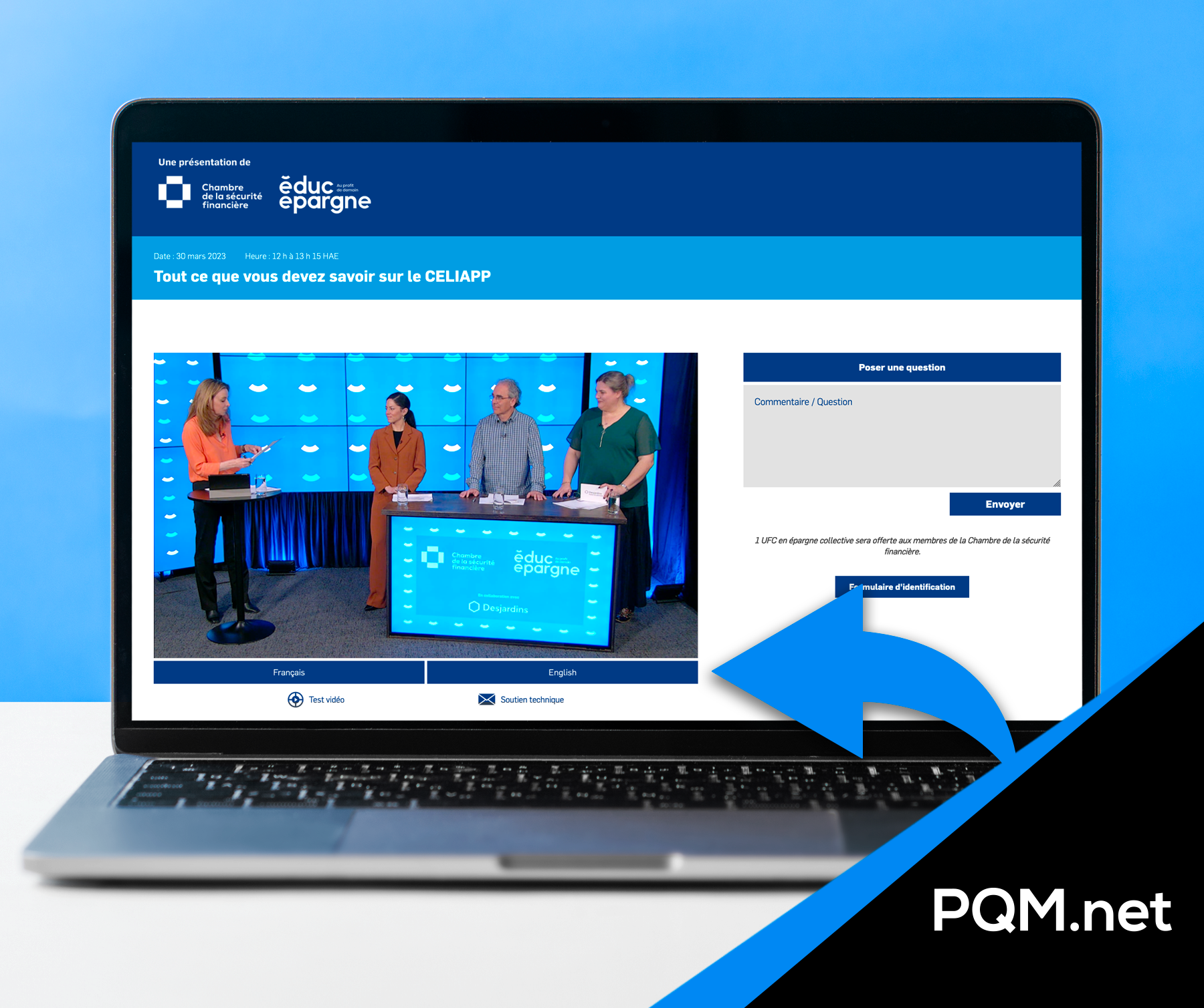 representation des avantages de webdiffusion pour les entreprises et corporation